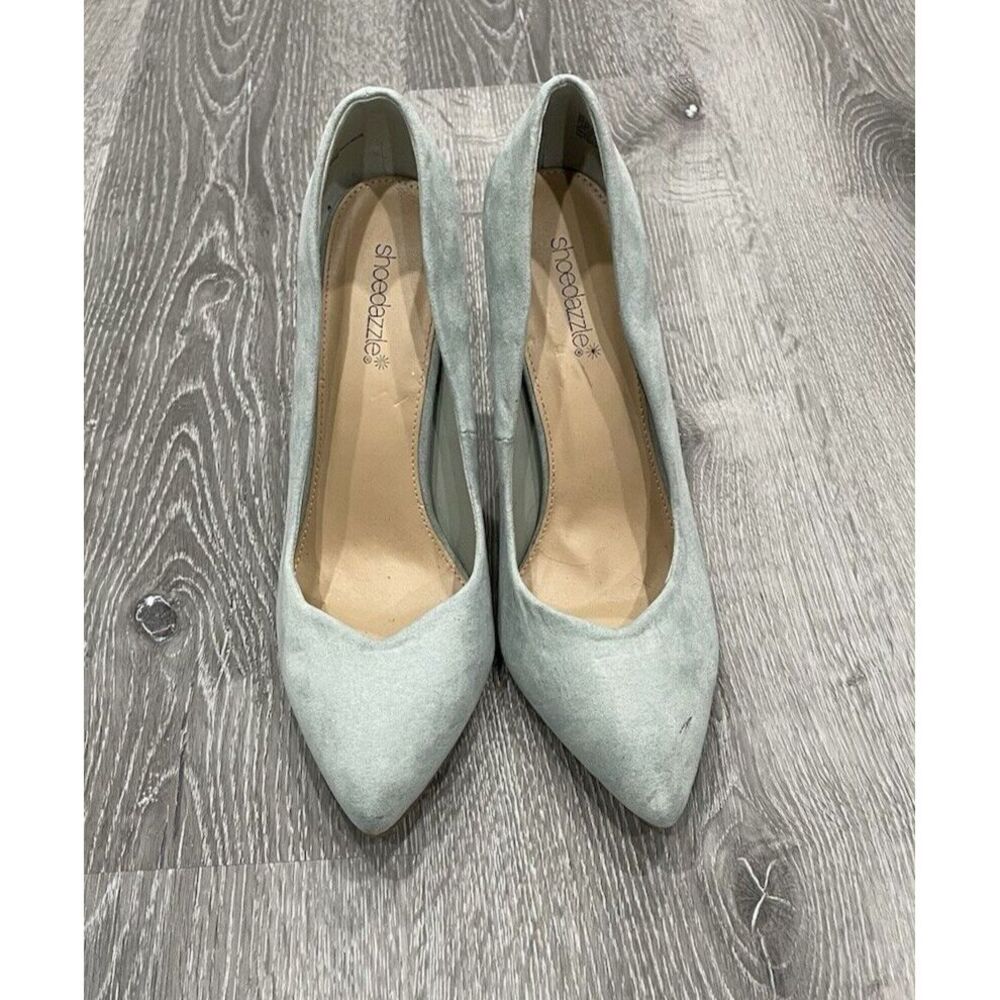 ShoDazzle  Pointed Toe‎ Pumps Formal High Heel Pastel Blue Suede Womens Size 10